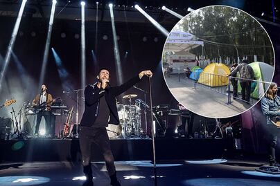 Fans de Maroon 5 llevan 2 días formados para ver el concierto gratis en la Feria de Puebla 2025