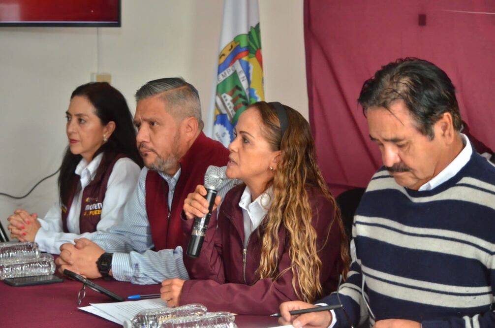 La dirigencia de Morena dio conferencia de prensa este martes | Foto: Especial