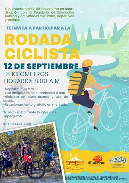 Rodada Ciclista en Tepeojuma. Lo que debes saber