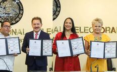 INE reconoce a Nacho Mier y Liz Sánchez como senadores electos