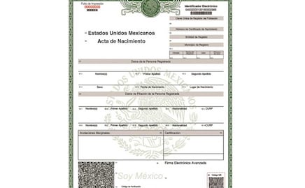 Cambio de nombre en acta de nacimiento. Así se hace