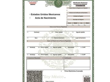 Cambio de nombre en acta de nacimiento. Así se hace