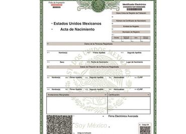 Cambio de nombre en acta de nacimiento. Así se hace