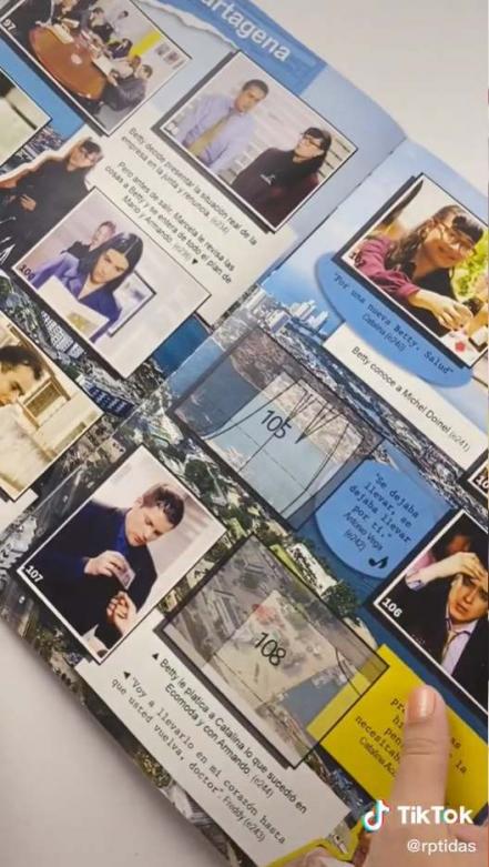 Tiktoker crea álbum de estampas de "Betty la fea" y se puede descargar 