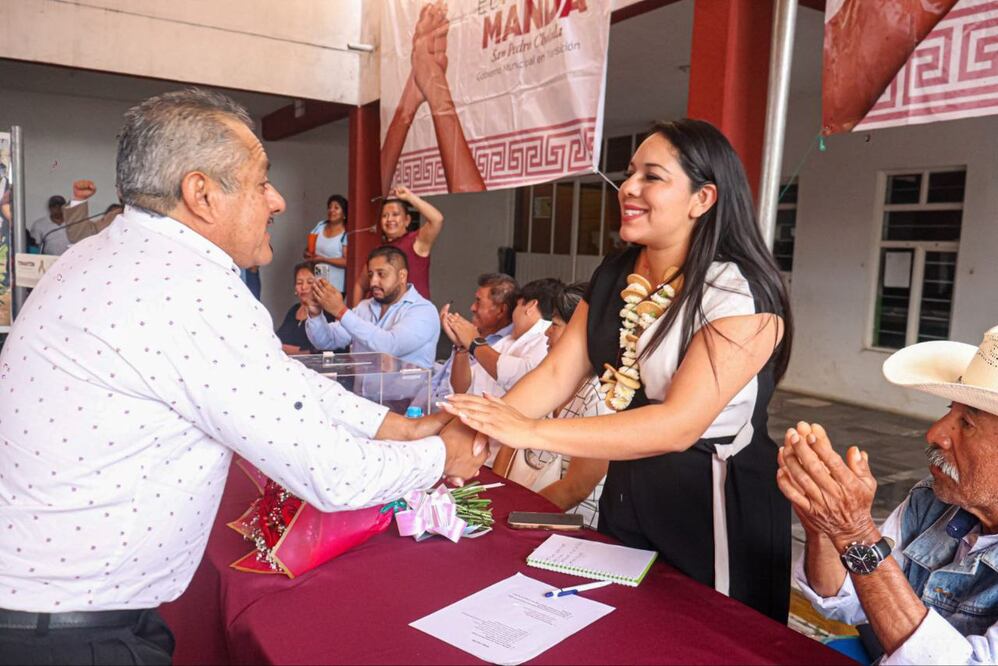 Tonantzin Fernández se reunió con pobladores de la junta auxiliar de San Juan Tlautla | Foto: Especial