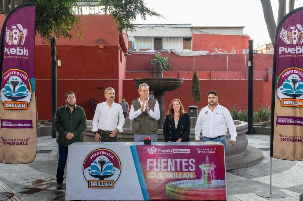 “Es parte importante del programa Puebla Brilla, donde estamos iluminando todo Puebla capital en favor de todas y todos”, señaló el alcalde | Foto: Ayuntamiento de Puebla