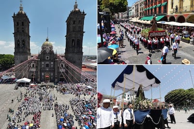 Así se vivió la Procesión de Viernes Santo en Puebla 2026: miles de fieles llenan el Centro Histórico