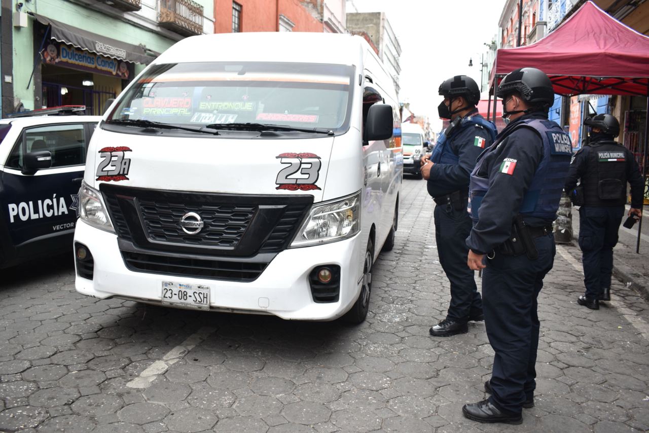 Se mantiene alta incidencia de robo en transporte público en la capital de Puebla