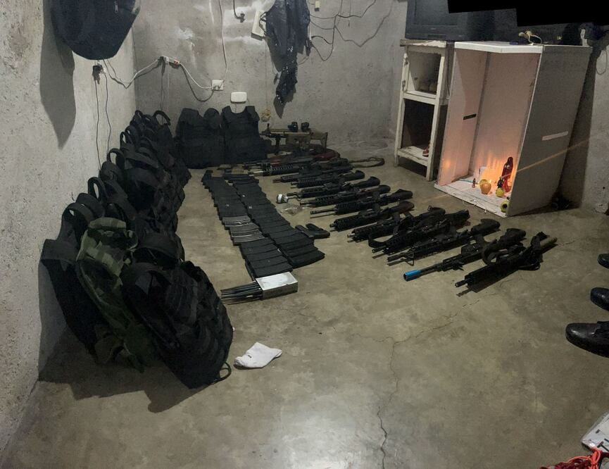 Todo este armamento estaba oculto en un departamento en Sanctorum | Fotos SSP