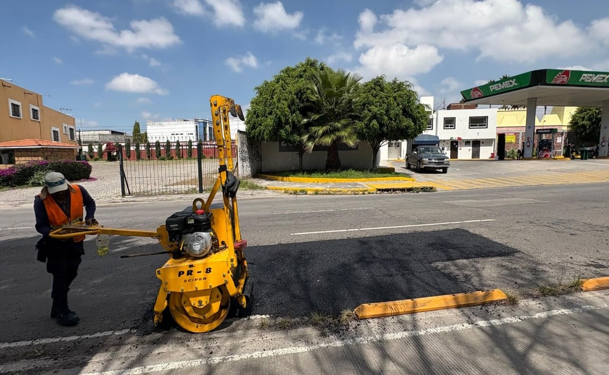 Bacheo en la ciudad de Puebla en estas vialidades hoy martes 26 de agosto