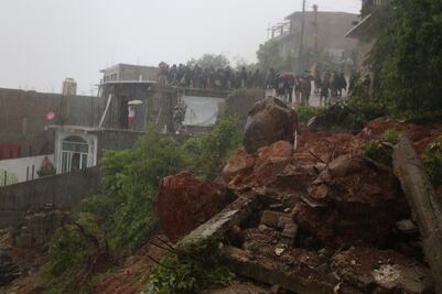 Estas son las carreteras de Puebla con derrumbes tras las lluvias