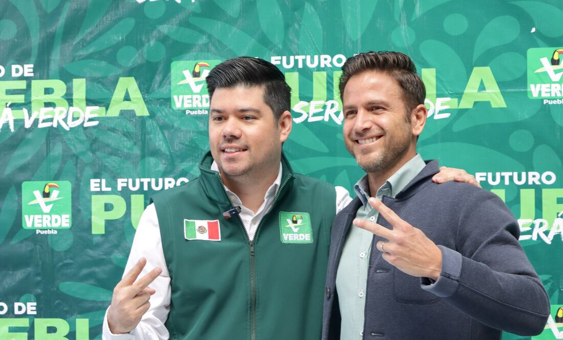Tony Gali López y Jaime Natale Uranga dieron conferencia de prensa en Puebla | Foto: Agencia Es Imagen para El Universal Puebla