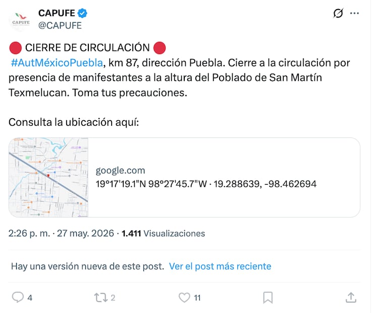 Foto: X Capufe