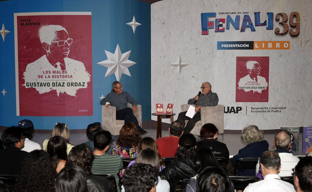Los malos de la historia. Gustavo Díaz Ordaz, una obra de Fritz Glockner en la FENALI 39 | Foto: BUAP.