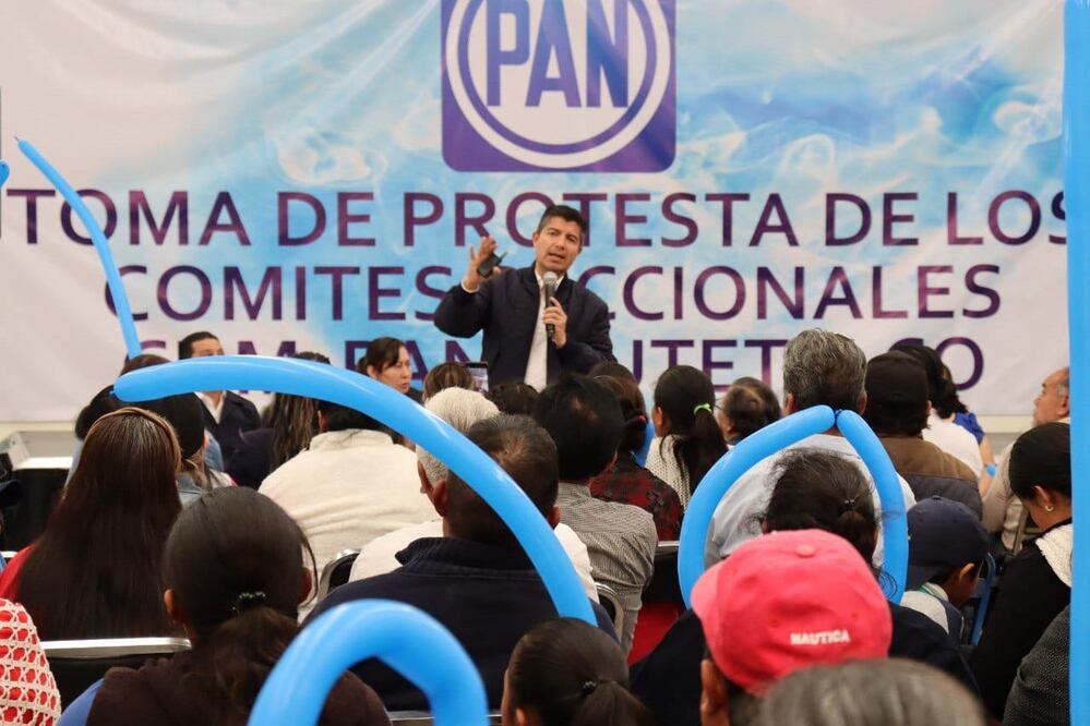 Lalo Rivera fue el invitado especial a la toma de protesta de los comités seccionales del PAN | Foto: Especial