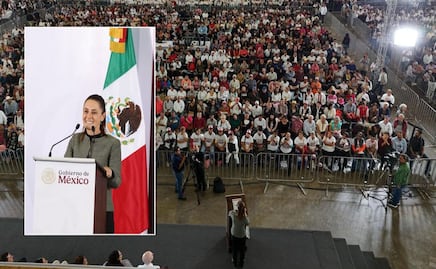Sheinbaum rinde informe en Puebla; Olinia, río Atoyac y vivienda, sus principales proyectos en el estado