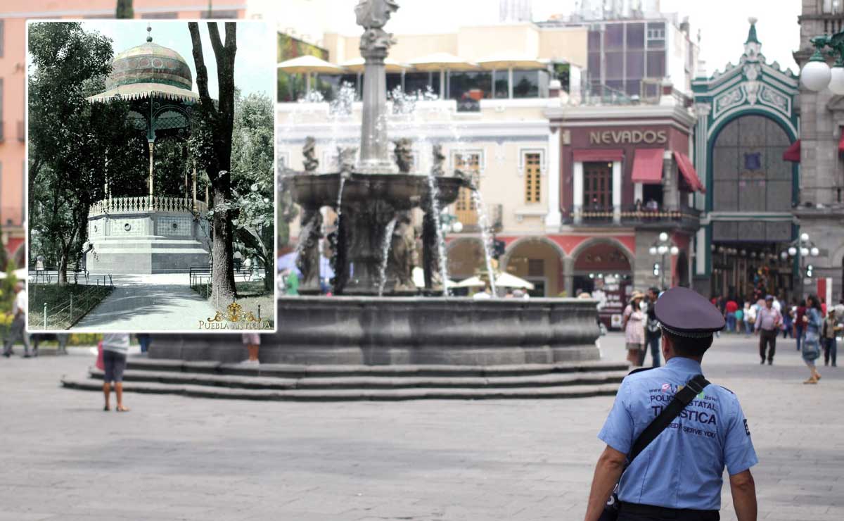 ¿Qué pasó con el kiosco morisco que estaba en el zócalo de Puebla?