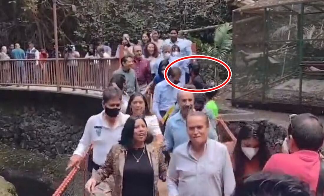 Hombre lamenta que lo culpen del colapso del puente colgante en Cuernavaca. Foto: Captura de video