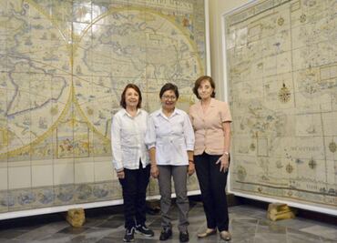 Rectora de la BUAP asistió a la exposición El Arte de la Cartografía en Talavera Poblana