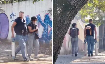 VIDEO Buscan a pareja que carga a dos bebés con tanques de oxígeno para regalarles un auto