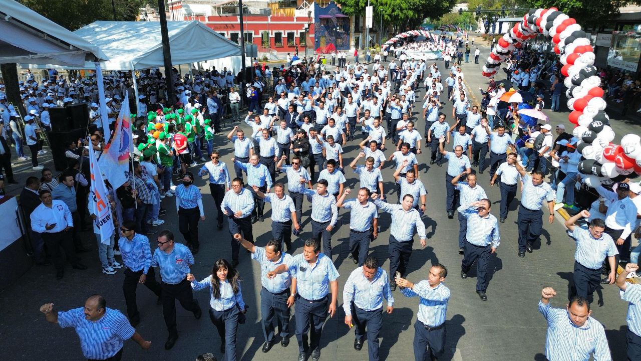 Desfile del Día del Trabajo en Puebla | Fotos: Gobierno del Estado de Puebla