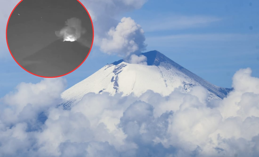 En video fueron captadas luces en el cielo | Foto: Webcams de México / EsImagen