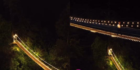 Cómo llegar a los hermosos puentes colgantes luminosos de Mineral del Chico