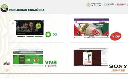 Por publicidad engañosa Profeco exhibe a BP, Vips, VivaAerobus y a Sony