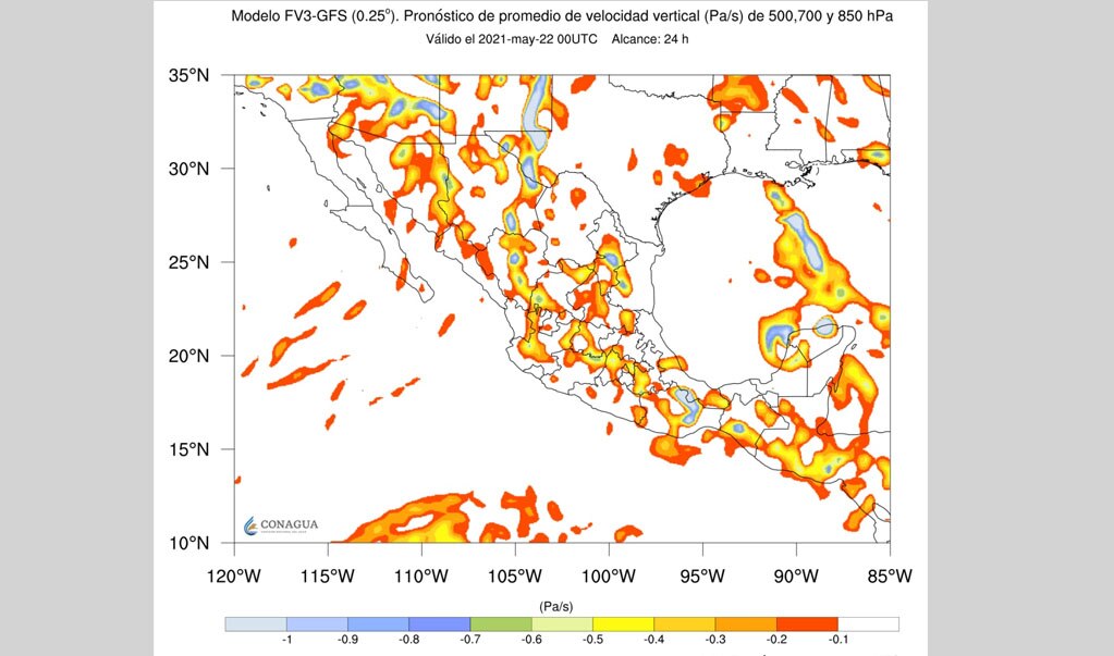 Pronóstico del clima para Puebla, 21 de mayo 2021