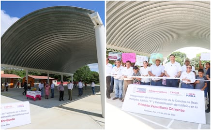 Recuperan gobierno federal y estatal escuelas afectadas por lluvias en Pantepec