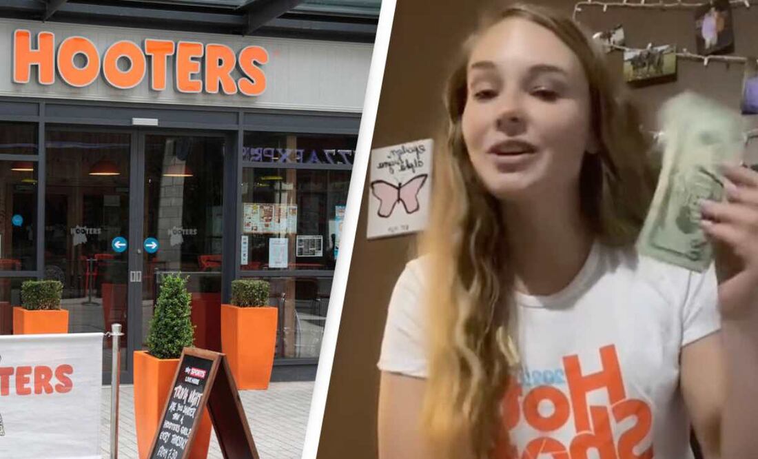 Viral: mesera de Hooters revela en TikTok cuánto gana en propinas. Imagen: Captura de pantalla