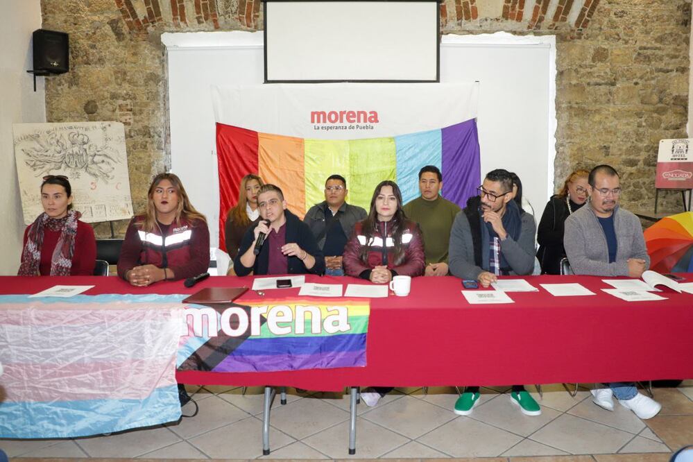 Morena Puebla presenta a los aspirantes de la diversidad sexual | Foto: Agencia Es Imagen para El Universal Puebla