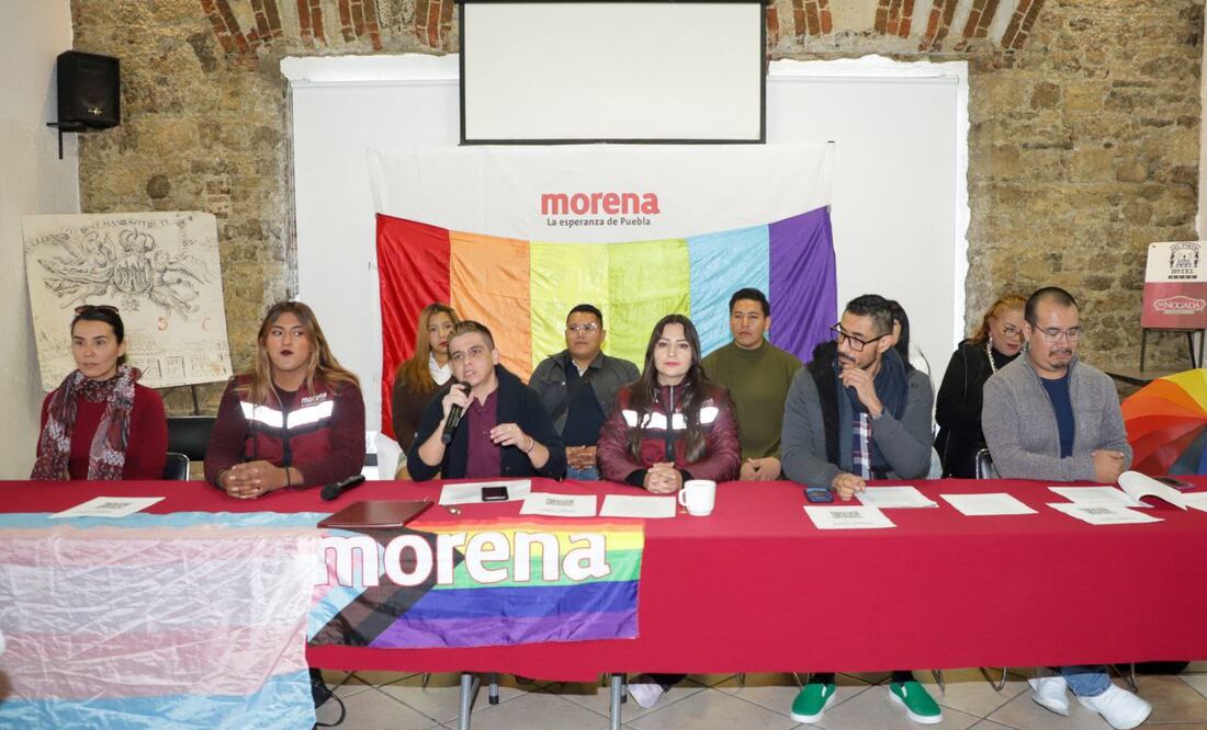 Morena Puebla presenta a los aspirantes de la diversidad sexual | Foto: Agencia Es Imagen para El Universal Puebla