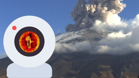 El 'Big Brother' del Popocatépetl, un ojo de Sauron que vigila al coloso