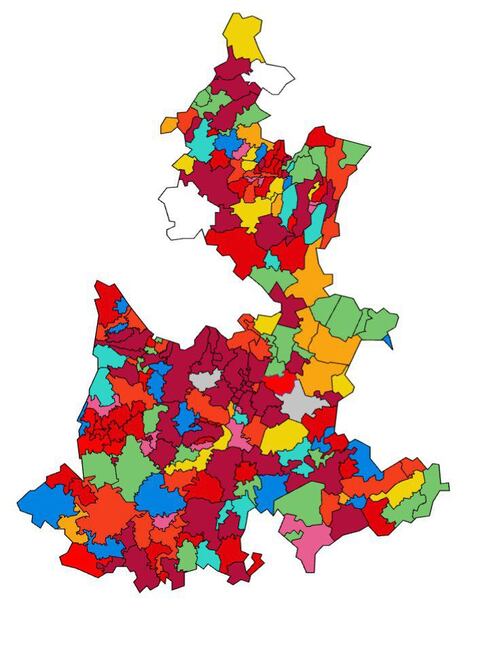 Así quedó el mapa político de Puebla del 2024 | Foto IEE