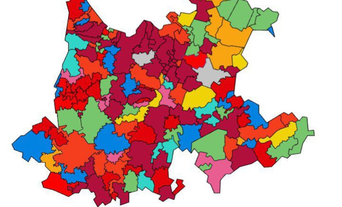 Así quedó el mapa político de Puebla del 2024 | Foto IEE