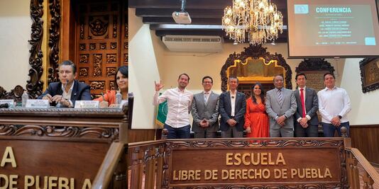 Rafa Cañedo imparte conferencia “El Futuro de Puebla” a la Escuela Libre de Derecho