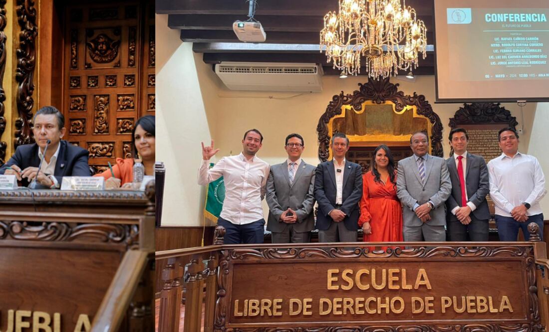 Rafael Cañedo en la Escuela Libre de Derecho / Foto Rafa Cañedo