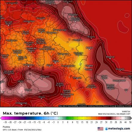 Pronóstico del clima para Puebla hoy 26 de mayo 2021  