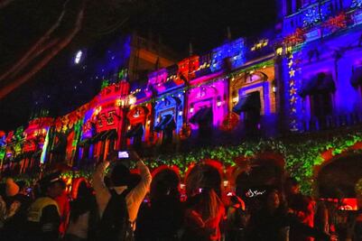 Navidad Puebla 2022. Últimos días para disfrutar el video mapping "Destellos de los Ángeles"