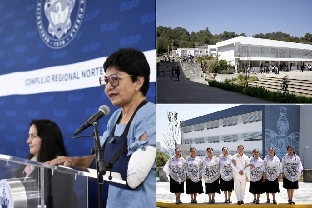 La rectora de la BUAP, Lilia Cedillo, encabezó el Primer Informe de Labores del Complejo Regional Norte | Foto: Buap