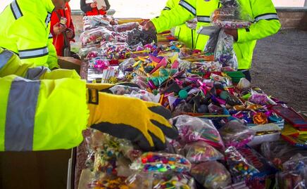 Decomisan 15 kilos de pirotecnia en la Central de Abasto