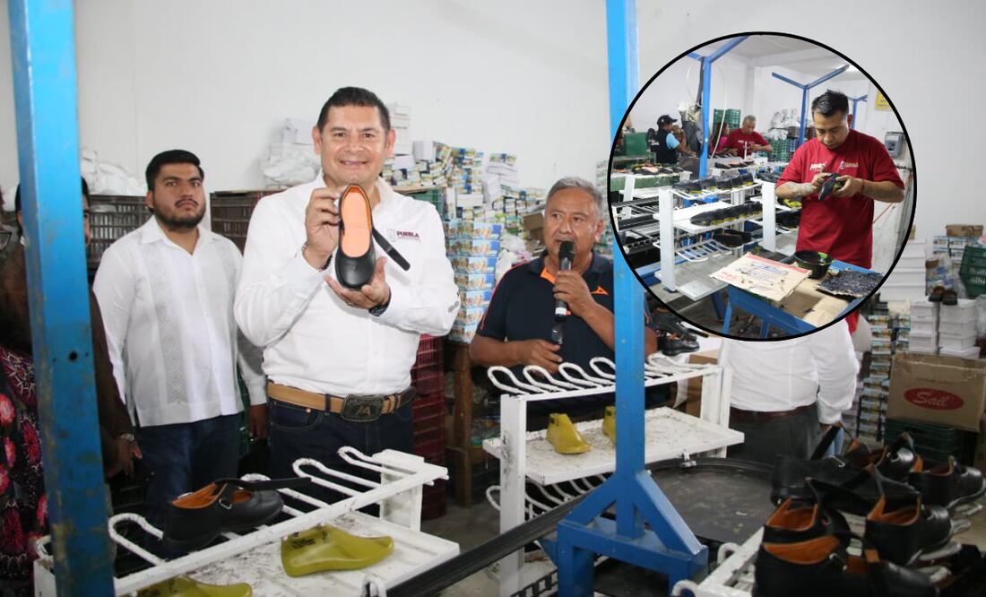 Para este año fabricarán 300 mil pares escolares y en 2026 producirán 700 mil | Foto: Gobierno del Estado.