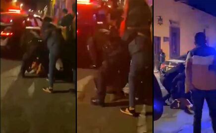 Policías golpean y arrastran de los cabellos a dos mujeres en San Miguel de Allende