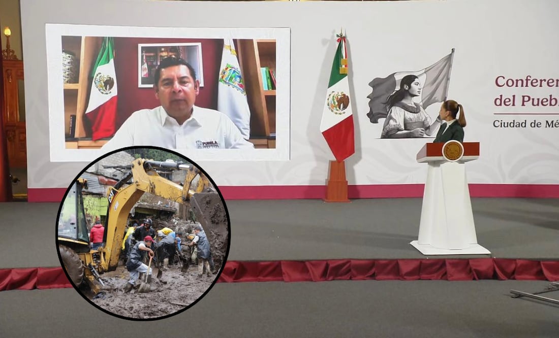 Solo 13 de 77 comunidades permanecen incomunicadas. Aumentó a 122 el número de unidades de maquinaria que abren caminos | Foto: Gobierno del Estado