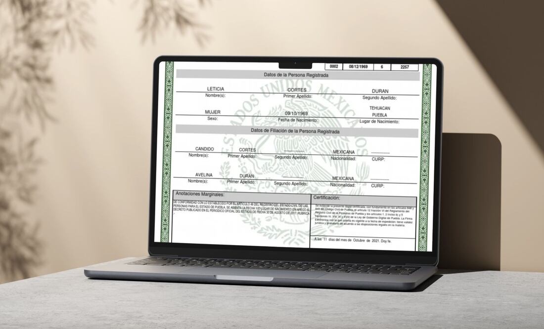 El acta de nacimiento certificada cuenta con un nuevo formato | Foto: Canva / Redes Sociales