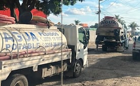 Detectan nuevo robo de agua en Puebla; aseguran 10 pipas y detienen a 4 personas