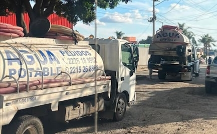Detectan nuevo robo de agua en Puebla; aseguran 10 pipas y detienen a 4 personas