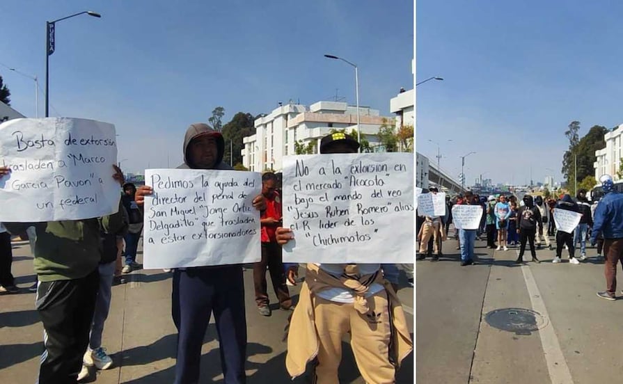Comerciantes de la Acocota bloquean Periférico y 11 Sur contra presos extorsionadores