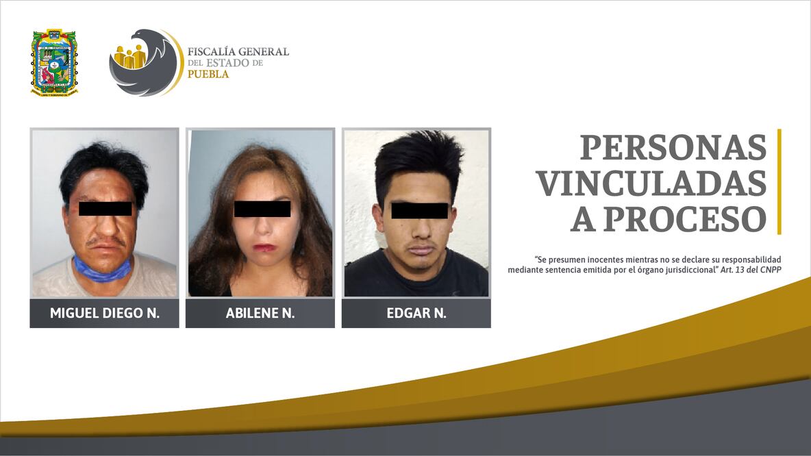 Los implicados fueron sorprendidos cuando pretendían cobrar el rescate    Imagen: Fiscalía General del Estado de Puebla
